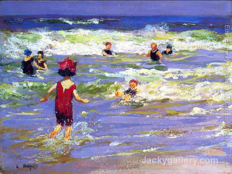 Little Sea Bather by Edward Henry Potthast paintings reproduction